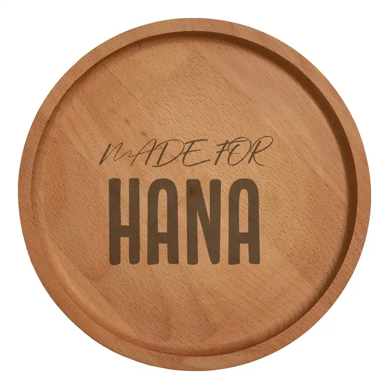 بشقاب چوبی مدل حنا