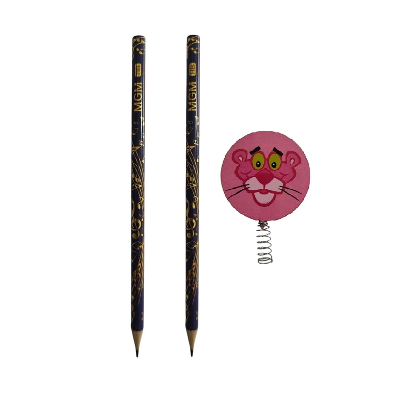 مداد مشکی ام جی ام کد 007 به همراه سرمدادی بسته 3 عددی