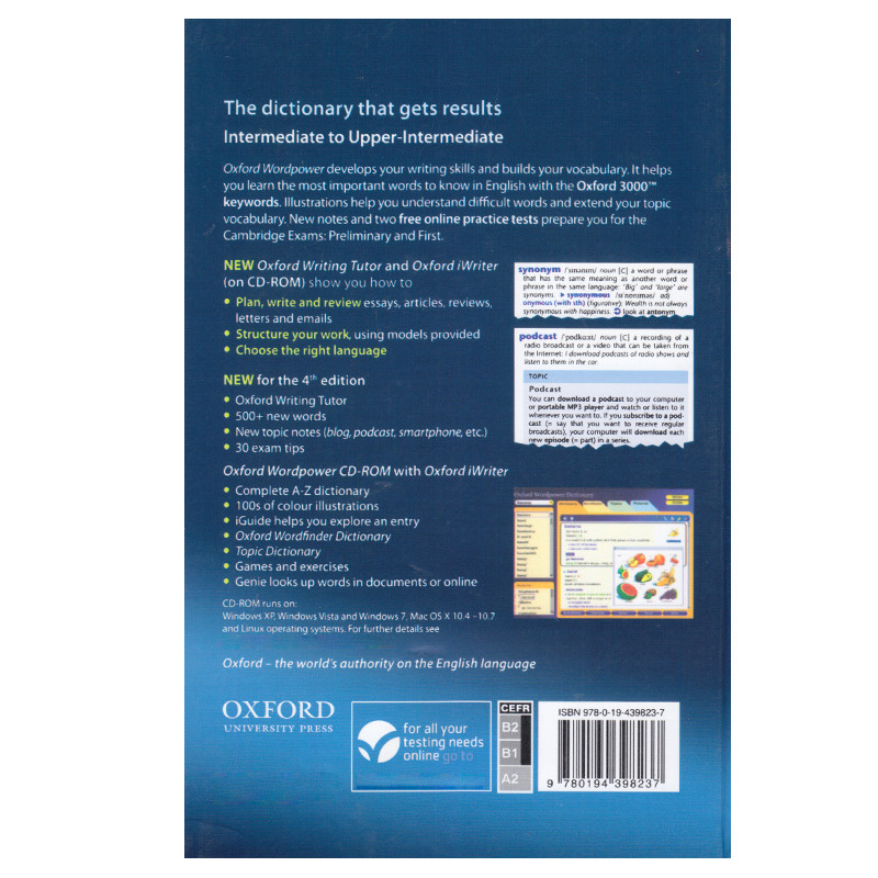 کتاب Oxford Wordpower Dictionary 4th Edition اثر جمعی از نویسندگان انتشارات الوندپویان کتاب Oxford Wordpower Dictionary 4th Edition اثر جمعی از نویسندگان انتشارات الوندپویان