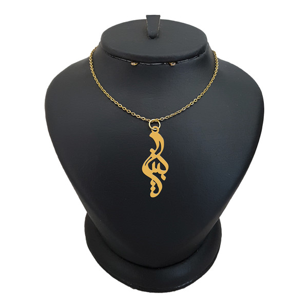 گردنبند نقره زنانه ترمه ۱ مدل بیتا کد ma 337