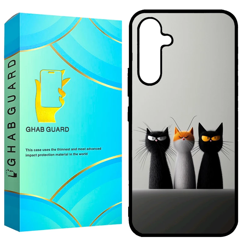کاور قاب گارد طرح گربه مدل GCHPA54 مناسب برای گوشی موبایل سامسونگ  Galaxy A54 5G