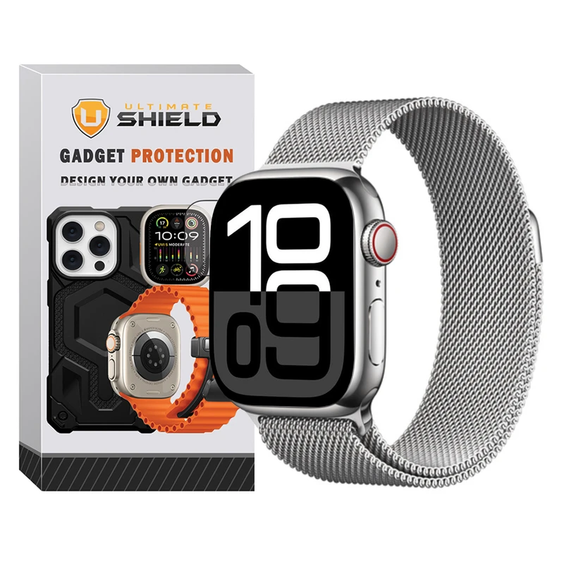 بند آلتیمیت شیلد مدل Milanese UL مناسب برای اپل واچ سری 10 سایز 42 میلی متری