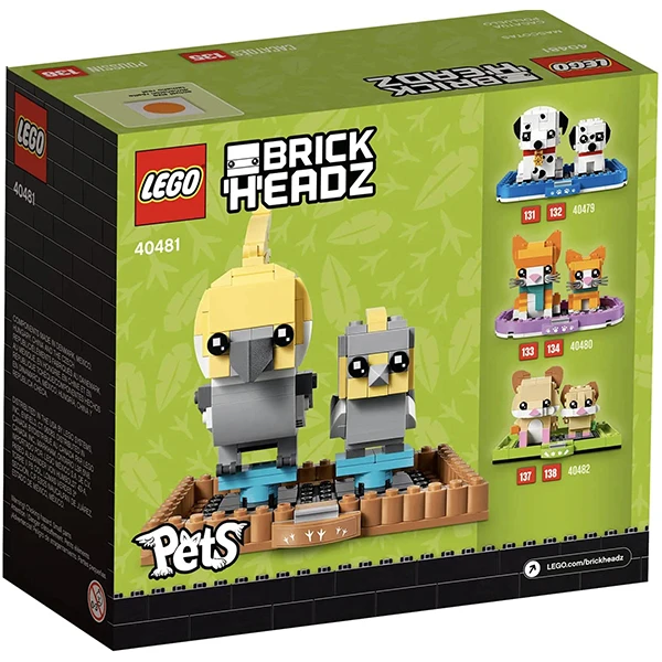 لگو سری Lego BrickHeadz Pets Cockatiel 40481 کد 03