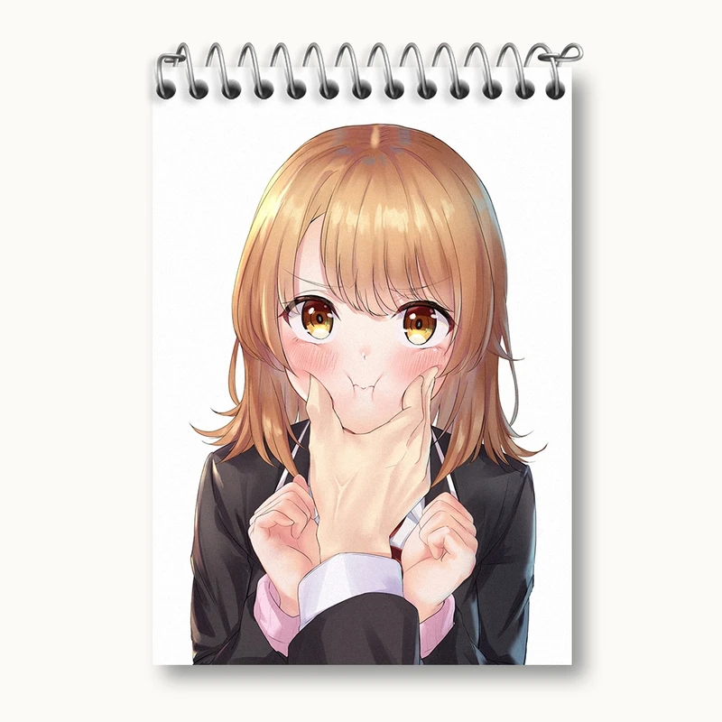 دفتر یادداشت 50 برگ خندالو مدل ایروها انیمه جوانی کمدی رومانتیک من کد 32537