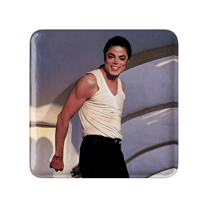 مگنت خندالو طرح مایکل جکسون Michael Jackson مدل مربعی کد 19240