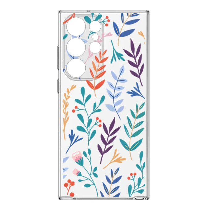 کاور طرح Tiny Leaves مناسب برای گوشی موبایل سامسونگ Galaxy S24 Ultra