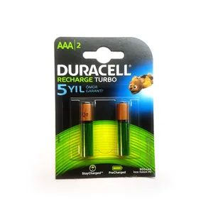 باتری نیم قلمی قابل شارژ دوراسل مدل HR03/DX2400 بسته دو عددی
