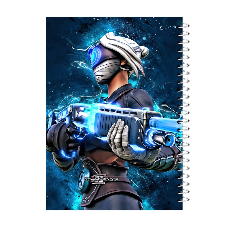 دفتر یادداشت 80 برگ آی چاپ مدل گیم طرح فورتنایت کد 619