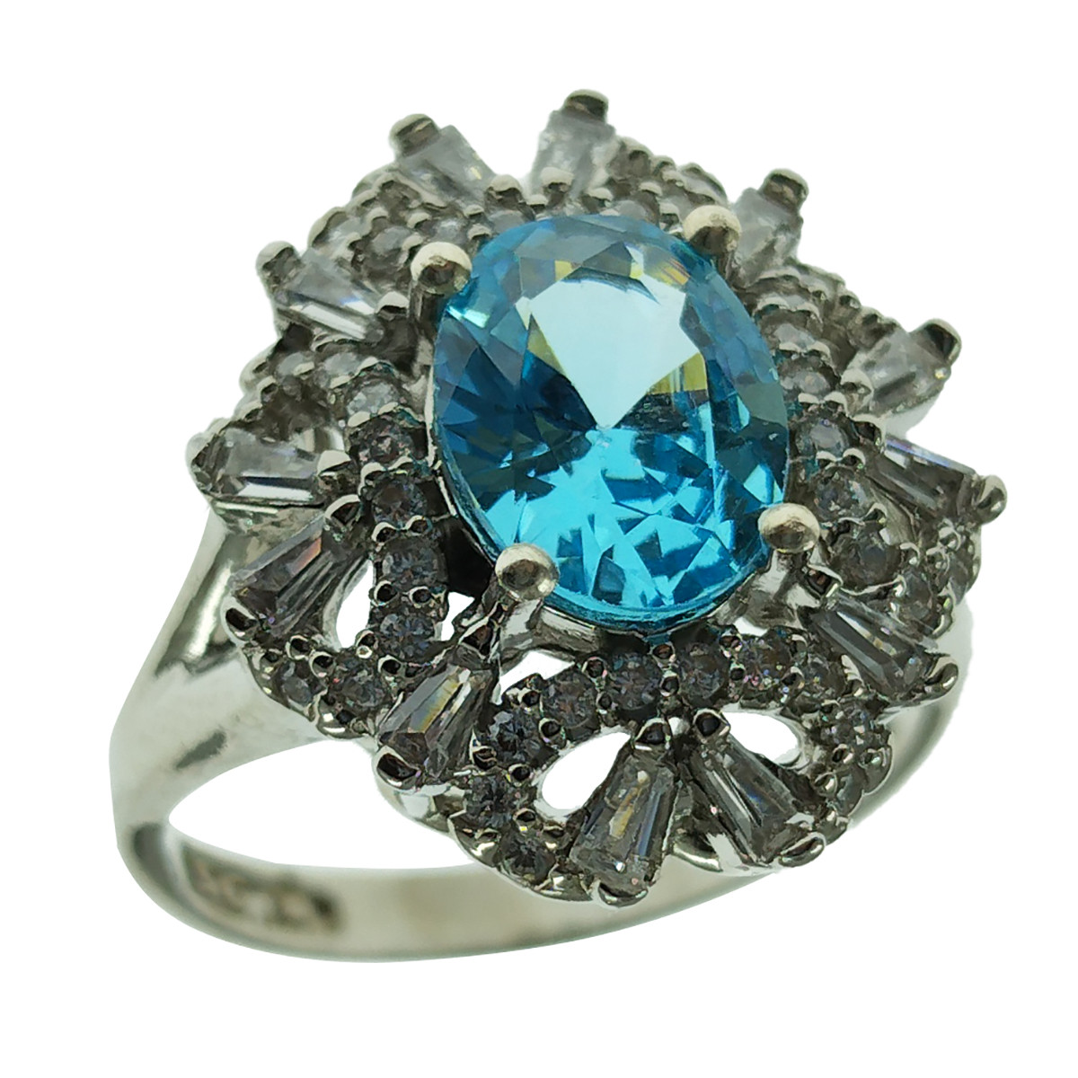 انگشتر نقره زنانه سلین کالا مدل توپاز کد 27 انگشتر نقره زنانه سلین کالا مدل توپاز کد 27