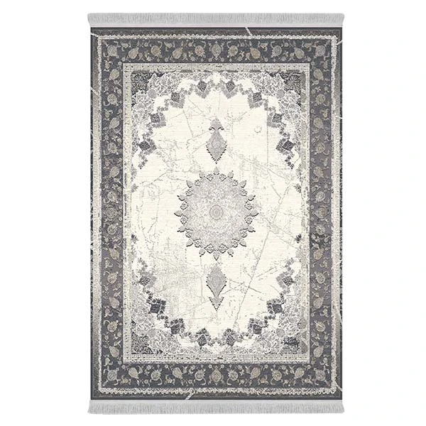 فرش پارچه‌ای دفه مدل فرشینه طرح مدرن کد 57