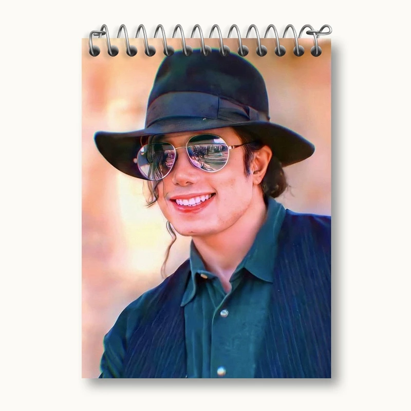 دفتر یادداشت 50 برگ خندالو مدل مایکل جکسون Michael Jackson کد 19250