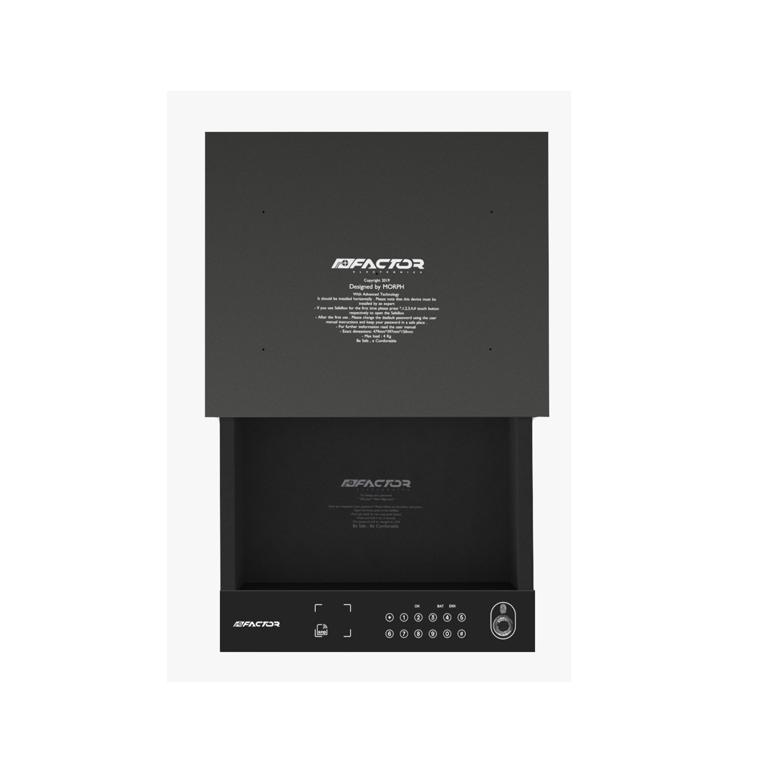 صندوق الکترونیکی فکتور مدل اثر انگشتی sbx1+