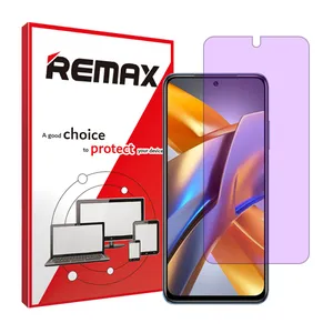 Remax brand shockproof Anti-purple screen protector glass for Xiaomi Poco M5s