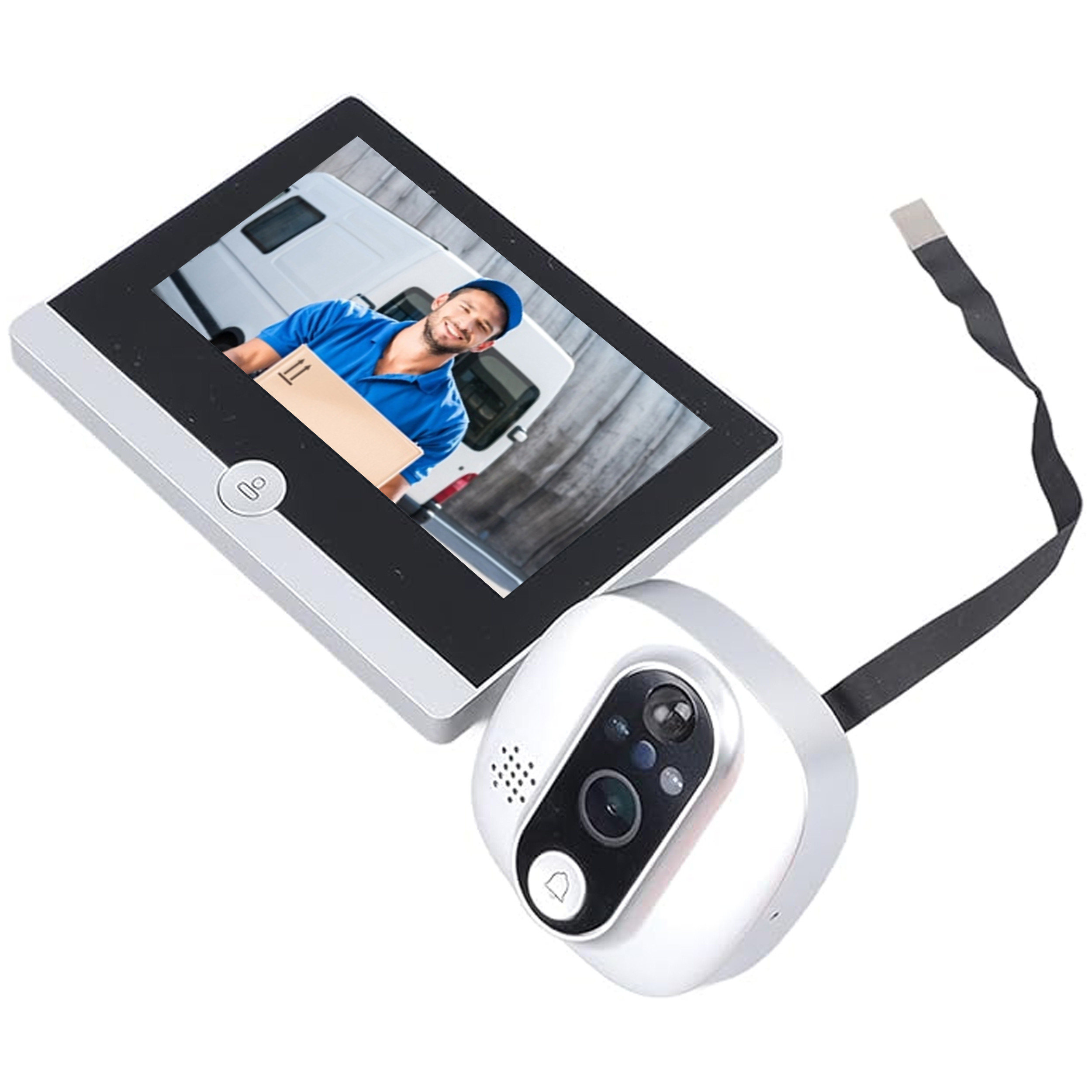 چشمی دیجیتال هوشمند درب مدل Tuya WIFI 2.4 GHz