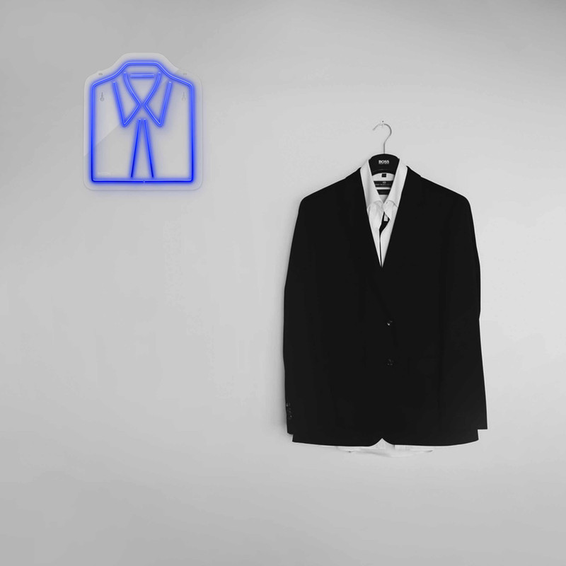 چراغ دیواری نئون دیزاین طرح Men-Clothes_BL