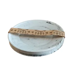 بشقاب غذاخوری مدل ماربل بسته 6 عددی