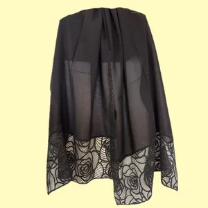 شال زنانه مدل مجلسی با دستک گل رز