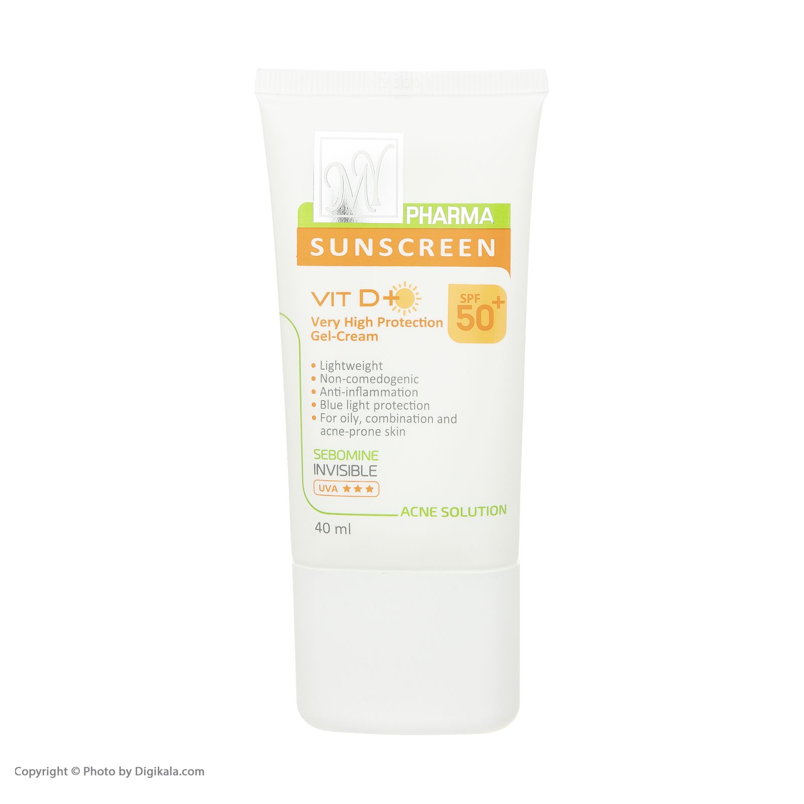 کرم ضدآفتاب بی‌رنگ مای سری فارما مدل SPF50، مناسب پوست‌های چرب و مختلط، حجم 40 میلی‌لیتر -  - 5