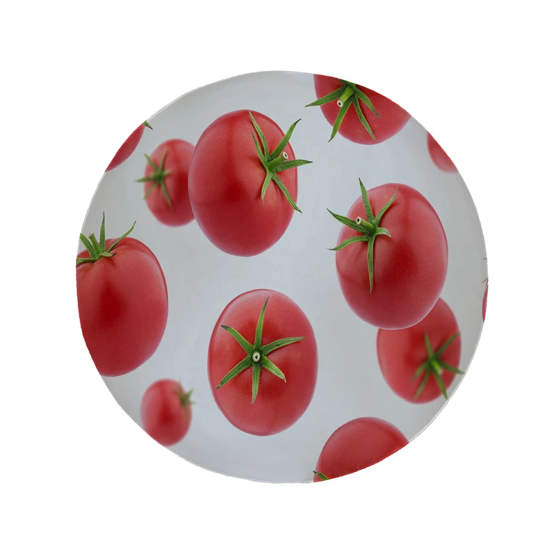 پادری مدل دایره طرح گوجه فرنگی کد 6331 سایز 90 × 90 سانتی متر 