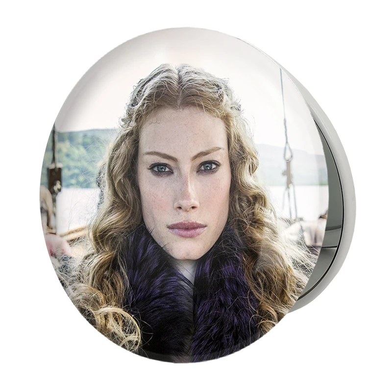 آینه جیبی خندالو طرح آسلاگ سریال وایکینگ ها Vikings مدل تاشو کد 29115