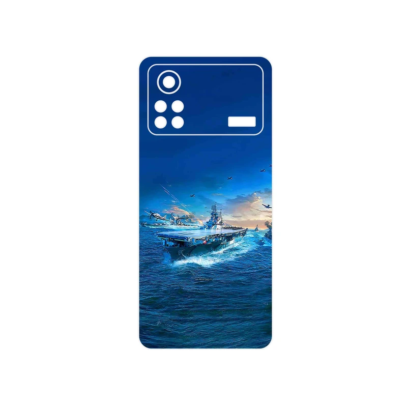 برچسب پوششی ماهوت مدل Warship مناسب برای گوشی موبایل شیائومی Poco X4 Pro 5G