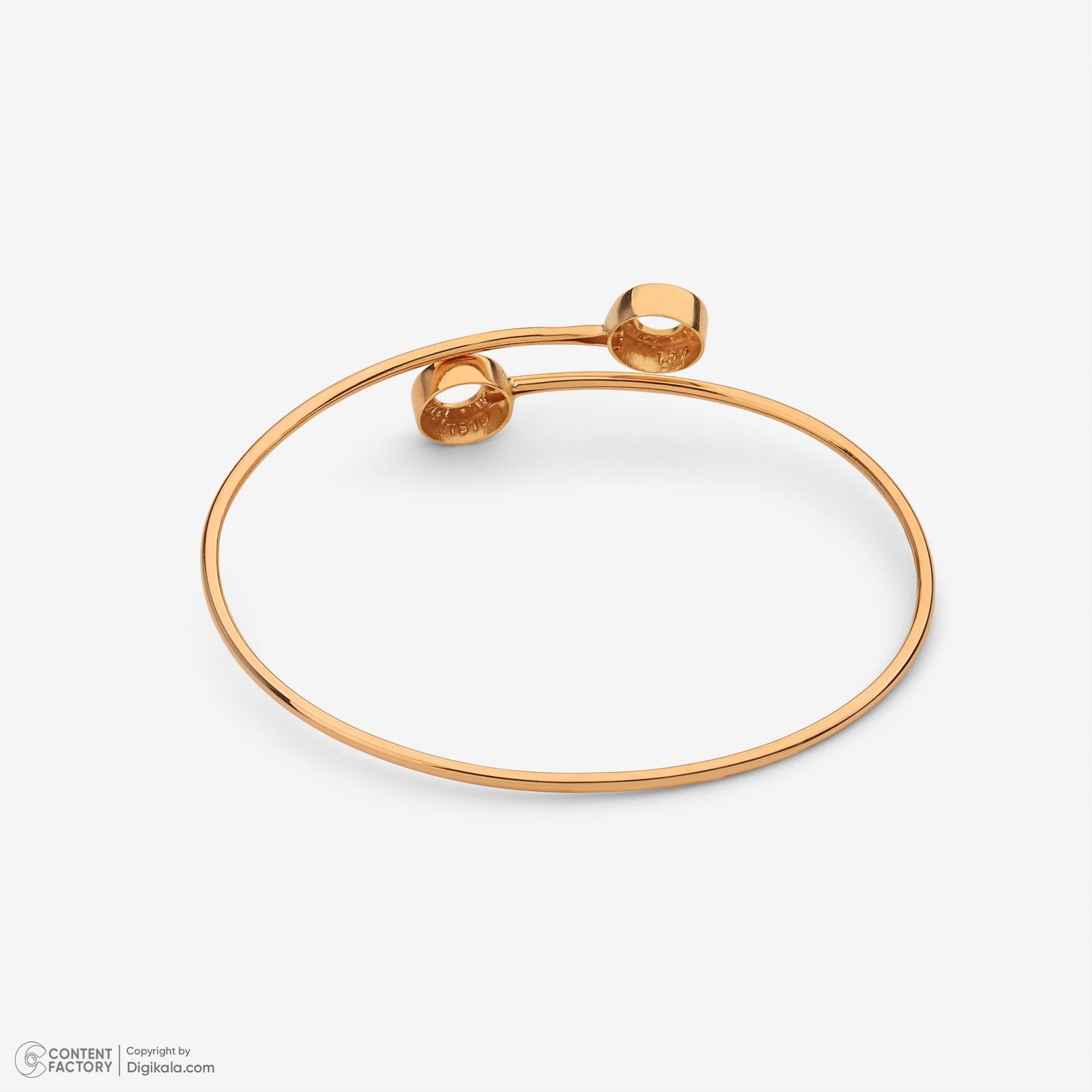 بنگل طلا 18 عیار زنانه حافا گلد مدل بولگاری کد bn005 -  - 2