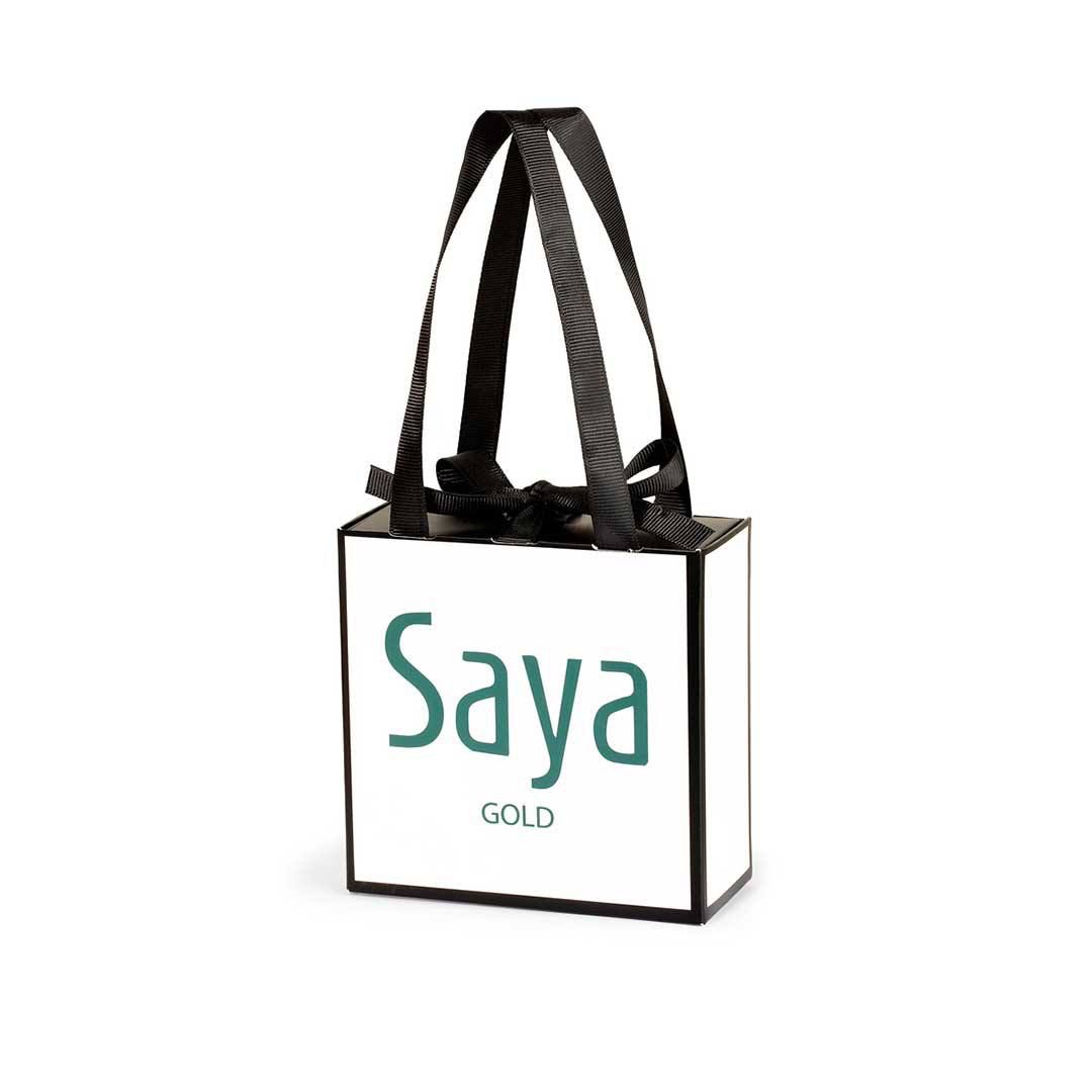 انگشتر طلا 18 عیار زنانه سایا گلد مدل قلب تو خالی -  - 2