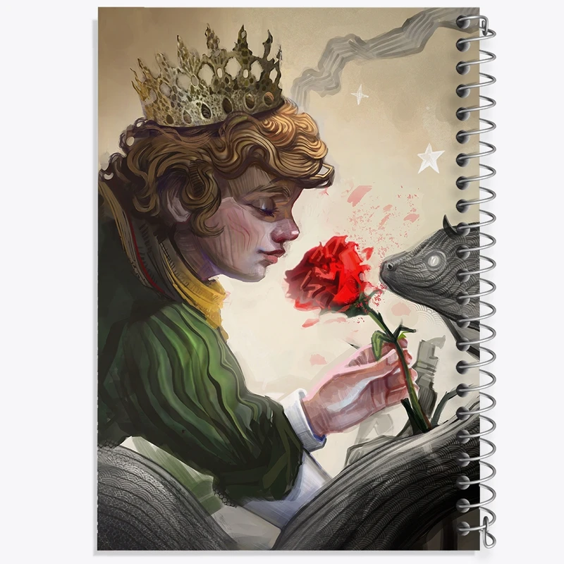 دفتر شطرنجی 50 برگ خندالو مدل شازده کوچولو کد F1265