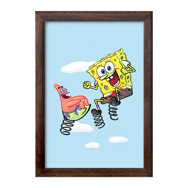تابلو خندالو طرح باب اسفنجی و پاتریک کد F1861