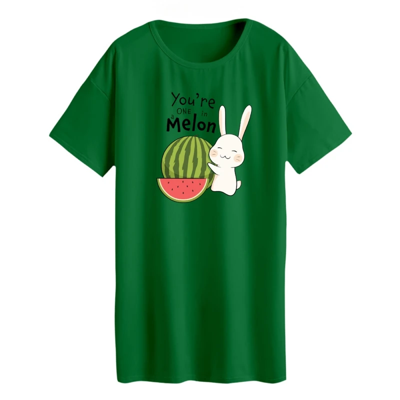 تی شرت لانگ زنانه مدل خرگوش یلدایی کد 3