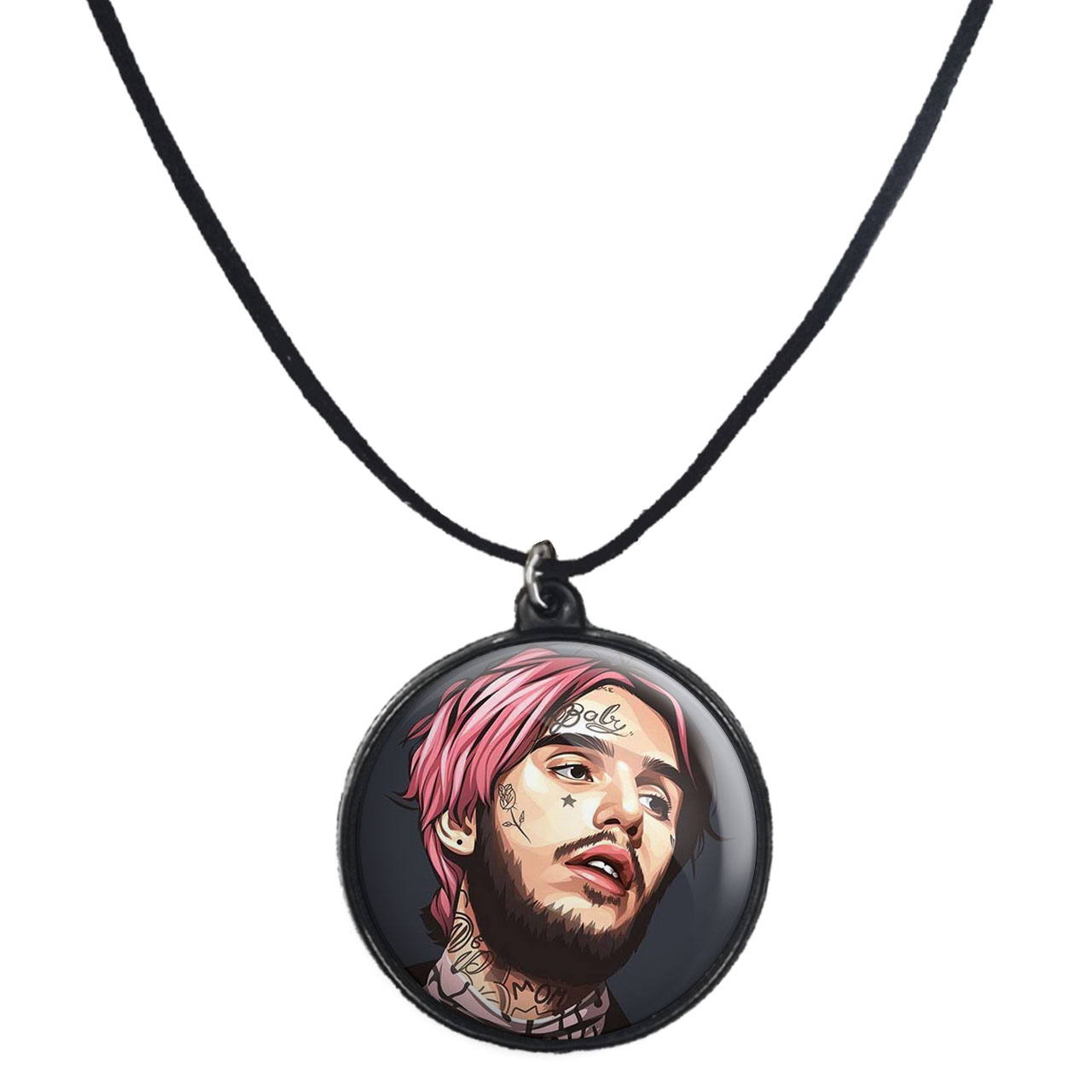 گردنبند پرمانه طرح گروه موسیقی متالیکا کد pmb.8418 مدل دو طرفه