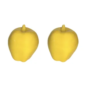 مجسمه سفالی مدل سیب کد 01  بسته 2 عددی
