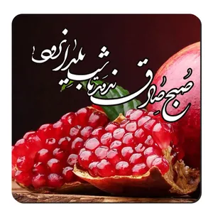  زیر لیوانی طرح انار یلدا کد nzl596