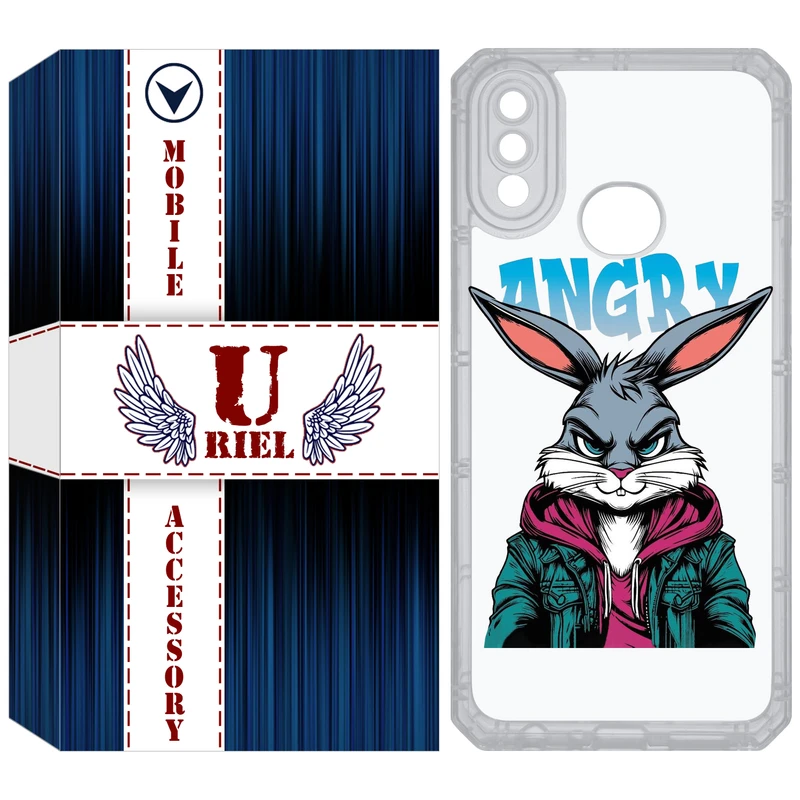 کاور یوریل مدل Clear کد 51 طرح خرگوش مناسب برای گوشی موبایل سامسونگ Galaxy A10S / M10S