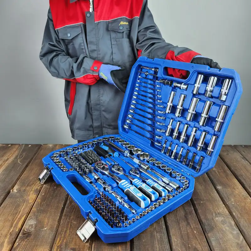 آچار بکس صنعتی باس مدل Life Style مجموعه 218 عددی