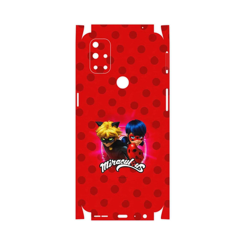 برچسب پوششی ماهوت مدل Ladybug and Cat Noir-FullSkin مناسب برای گوشی موبایل وان پلاس Nord N10 5G