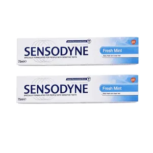 خمیر دندان سنسوداین مدل Fresh Mint حجم 75 میلی لیتر مجموعه 2 عددی