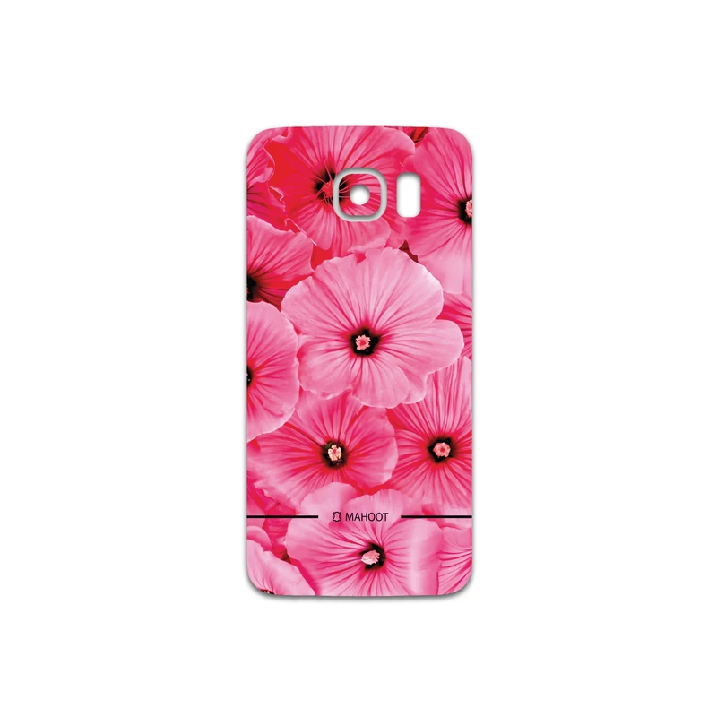 برچسب پوششی ماهوت مدل Pink-Flower مناسب برای گوشی موبایل سامسونگ Galaxy S6