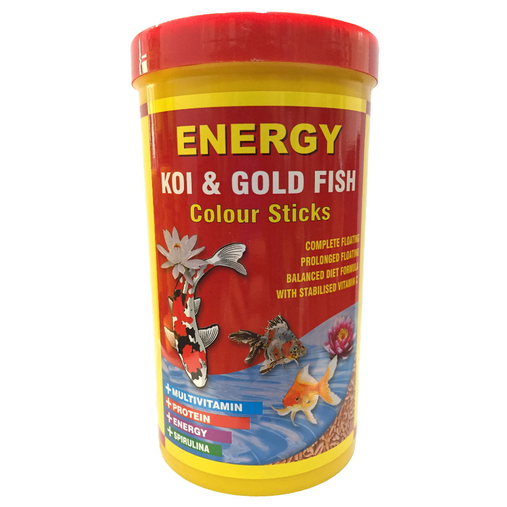 غذا ماهی انرژی مدل KOI & Gold fisf Colour sticks حجم 1000 میلی لیتر