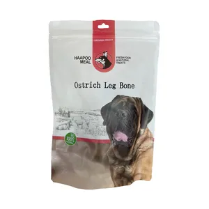 تشویقی سگ هاپومیل مدل  قلم شترمرغ کد Ostrich Bone وزن 200 گرم