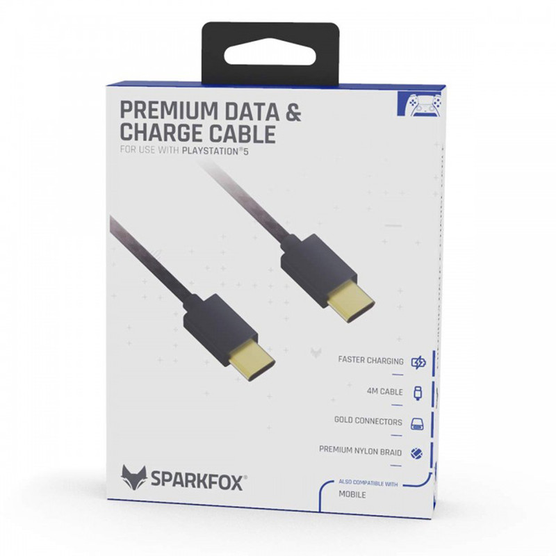 کابل شارژ دسته پلی استیشن 5 اسپارک فاکس مدل CABLE DATA and CHARGE W20P501