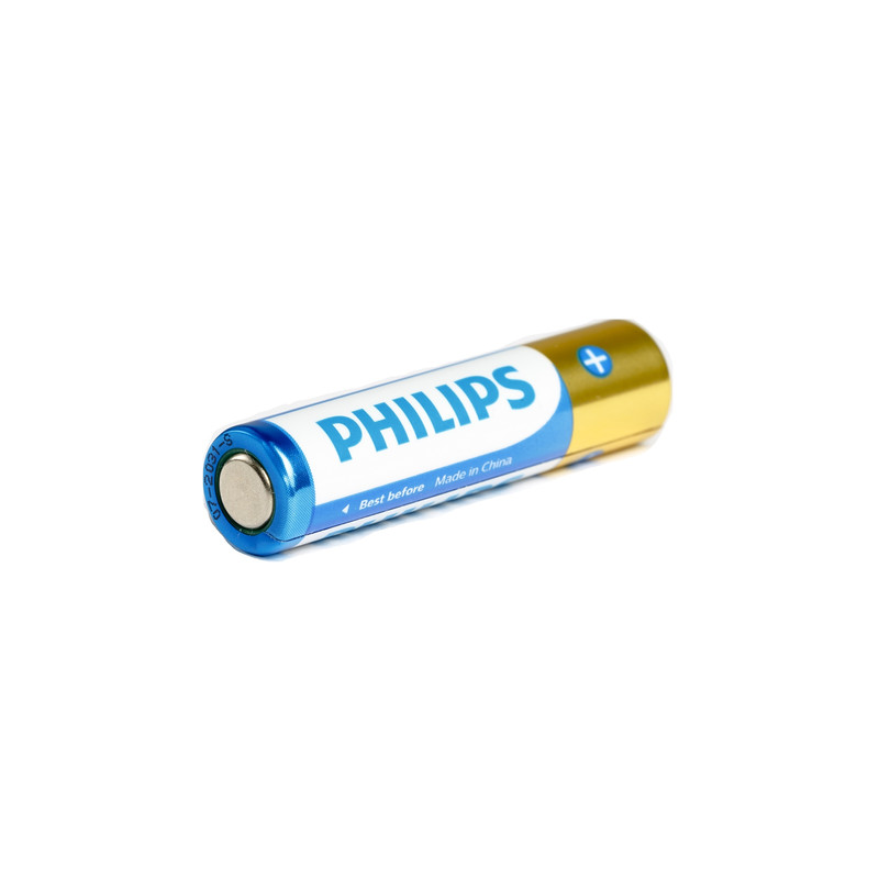 تصویر باتری نیم قلمی فیلیپس مدل پرمیوم آلکالاین LR03M4B/40 بسته 48 عددی