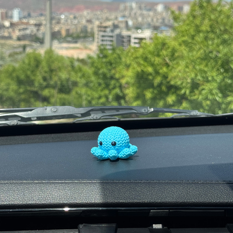 عروسک روداشبوردی خودرو مدل اختاپوس بافت دار