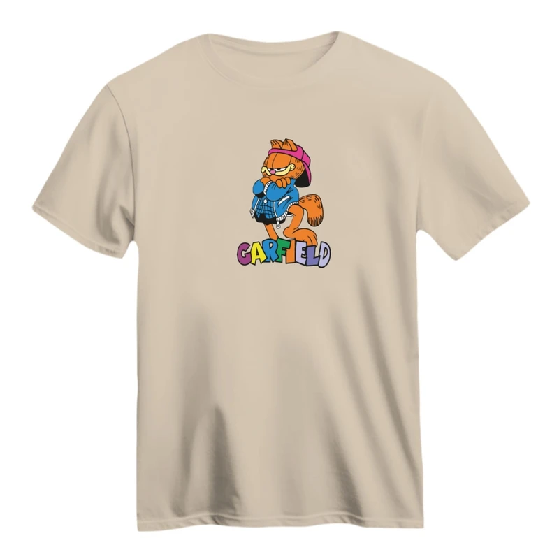 تی شرت آستین کوتاه زنانه مدل گارفیلد کد05