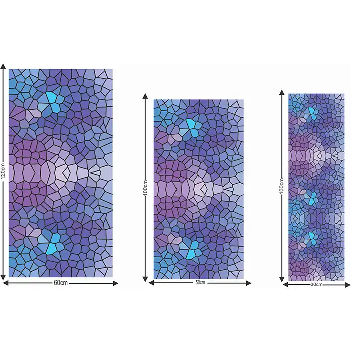 استیکر شیشه راتیانا مدل رنگارنک کد 16
