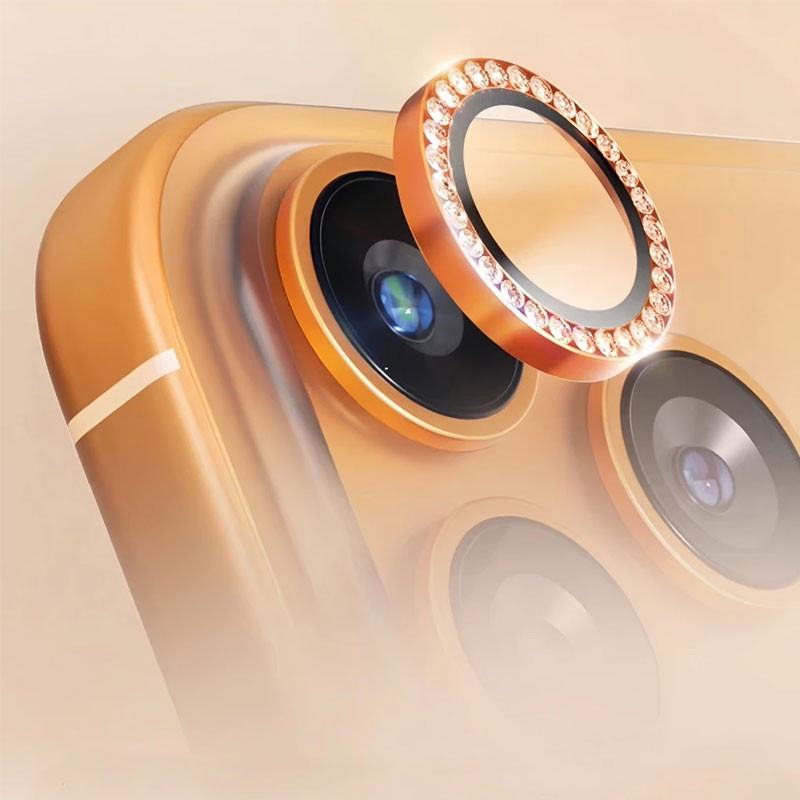 محافظ لنز دوربین فلزی مسیر مدل Diamond Lenz مناسب برای گوشی موبایل اپل iPhone 17 Pro / 17 Pro Max