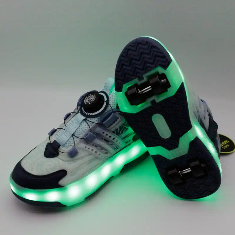 کفش اسکیتی بچگانه بی کی جی کیدز مدل چراغ دار کد 4225