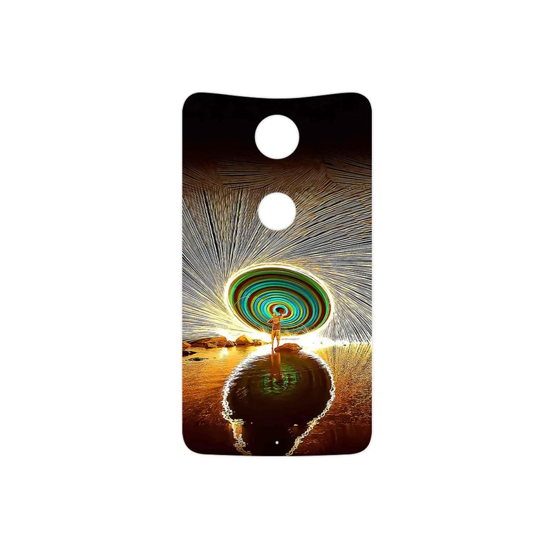 برچسب پوششی ماهوت مدل Night Light Fountain مناسب برای گوشی موبایل گوگل Nexus 6