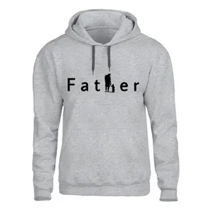 هودی مردانه مدل FATHER کد J235 رنگ طوسی