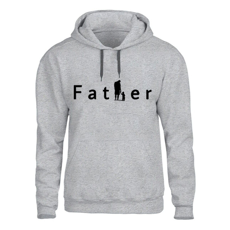 هودی مردانه مدل FATHER کد J235 رنگ طوسی
